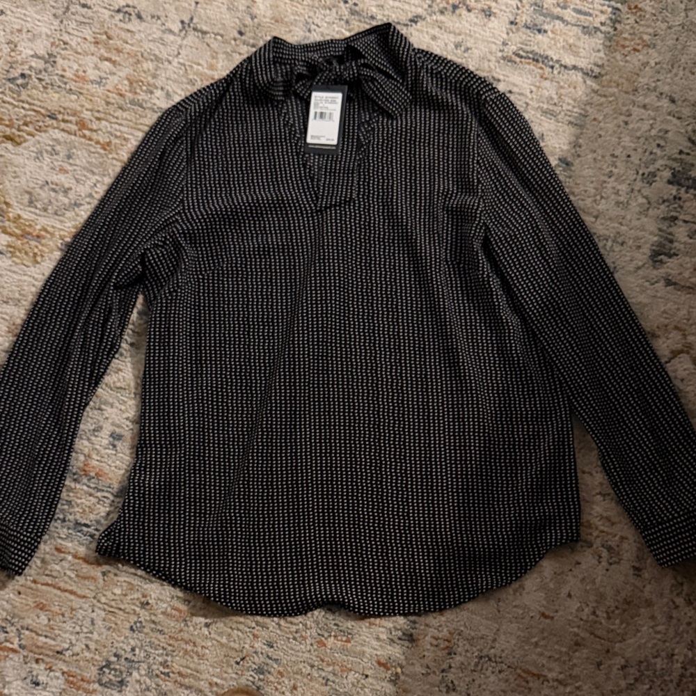 Polka Dot Long Sleeve Blouse